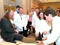Jefferson Medical students learning about "The Gout"