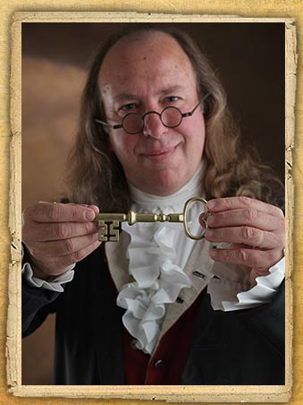 Photo Benjamin Franklin with Key